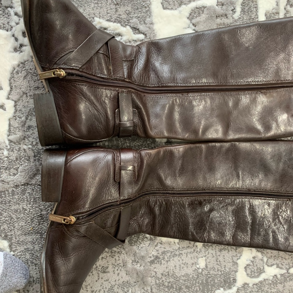 Louise Et Cie Lo-Lienz Tall Brown Riding Boots size 9M/39 - Picture 6 of 16